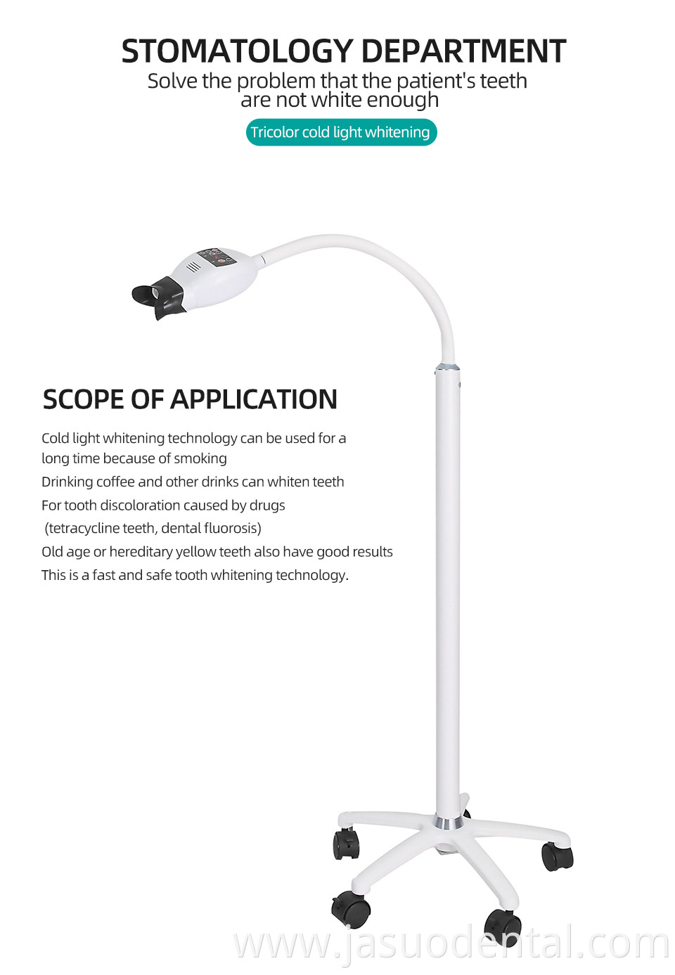 Teeth whitening LED cold light lamp